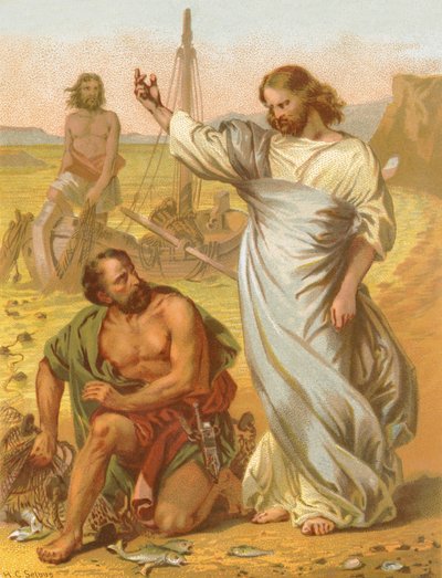 The Calling of Peter by English School